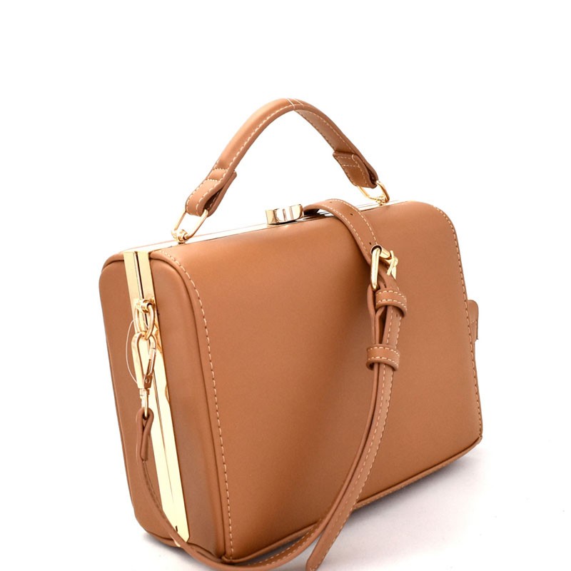 Myztique Frame Boxy Satchel MH-BGT2386 > Boutique Handbags